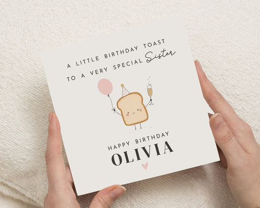 Sister Birthday Card, Personalised Birthday Card for Sister, Birthday Card for Sister, Cute Birthday Card, Funny Birthday Card for Her