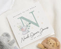New Baby Card, Personalised Baby Card, Welcome To The World Card, Baby Boy Card, Baby Girl Card, Elephant Card, Custom Name Card
