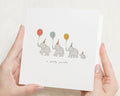 Birthday Card, Cute Birthday Card, Elephant Birthday Card, Birthday Cards for Children, Birthday Card for Friend, Animal Birthday Card