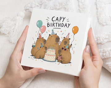 Capybara Birthday Card, Funny Birthday Card, Cute Animal Birthday Card, Kids Birthday Card, Birthday Card for Friend