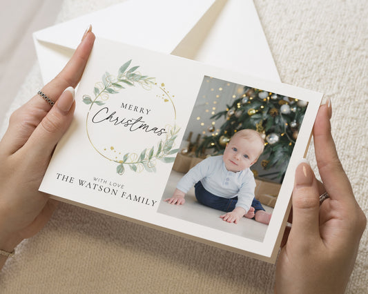 Personalised Photo Christmas Card, Pack of Christmas Cards, Family Christmas Cards, Pack of 10, 20, 50 or 100