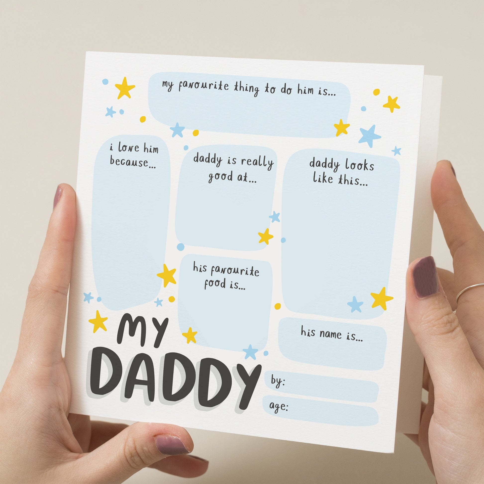 Cute Fathers Day Card, All About Dad Fathers Day Card, Best Dad Fathers Day Gift, Fathers Day Card From Child, Cute Dad Gift, Special Daddy