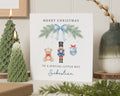 Personalised Christmas Card for Boy, Little Boy Christmas Card, Christmas Card for Son, Grandson, Nephew, Cute Teddy Christmas Card