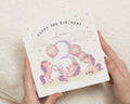 3rd Birthday Card for Girl, Personalised Unicorn Birthday Card, Birthday Card for Daughter, Cute Birthday Card, Third Birthday Card