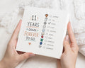 11th Anniversary Card, Steel Anniversary Card, Anniversary Card for Husband, Anniversary Card for Wife, 11 Years Married Card, For Couples