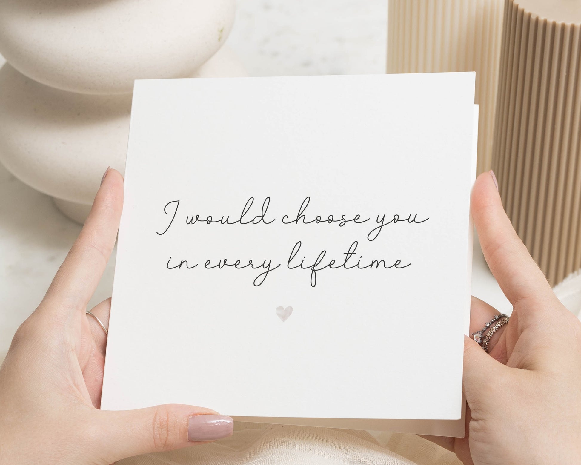 Anniversary Card for Partner, Romantic Card for Husband, Wife, Boyfriend, Girlfriend, I Would Choose You Card, Love Card
