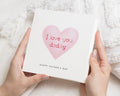Fathers Day Card for Daddy, I Love You Daddy Card, Fathers Day Card from Child, Cute Fathers Day Card, Simple Heart Fathers Day Card
