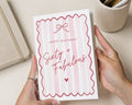 60th Birthday Card for Her, Sixty Birthday Card, Birthday Card for Mum, Friend, Sister, Wife, Pink Cute Birthday Card for Women