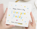 Fathers Day Card from Daughter, I Love You Daddy Card, Personalised Fathers Day Card, Cute Fathers Day Card, Father Card from Child