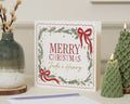 Personalised Christmas Card, Merry Christmas Card, Christmas Card for Couple, Family Christmas Card, Festive Wreath Card