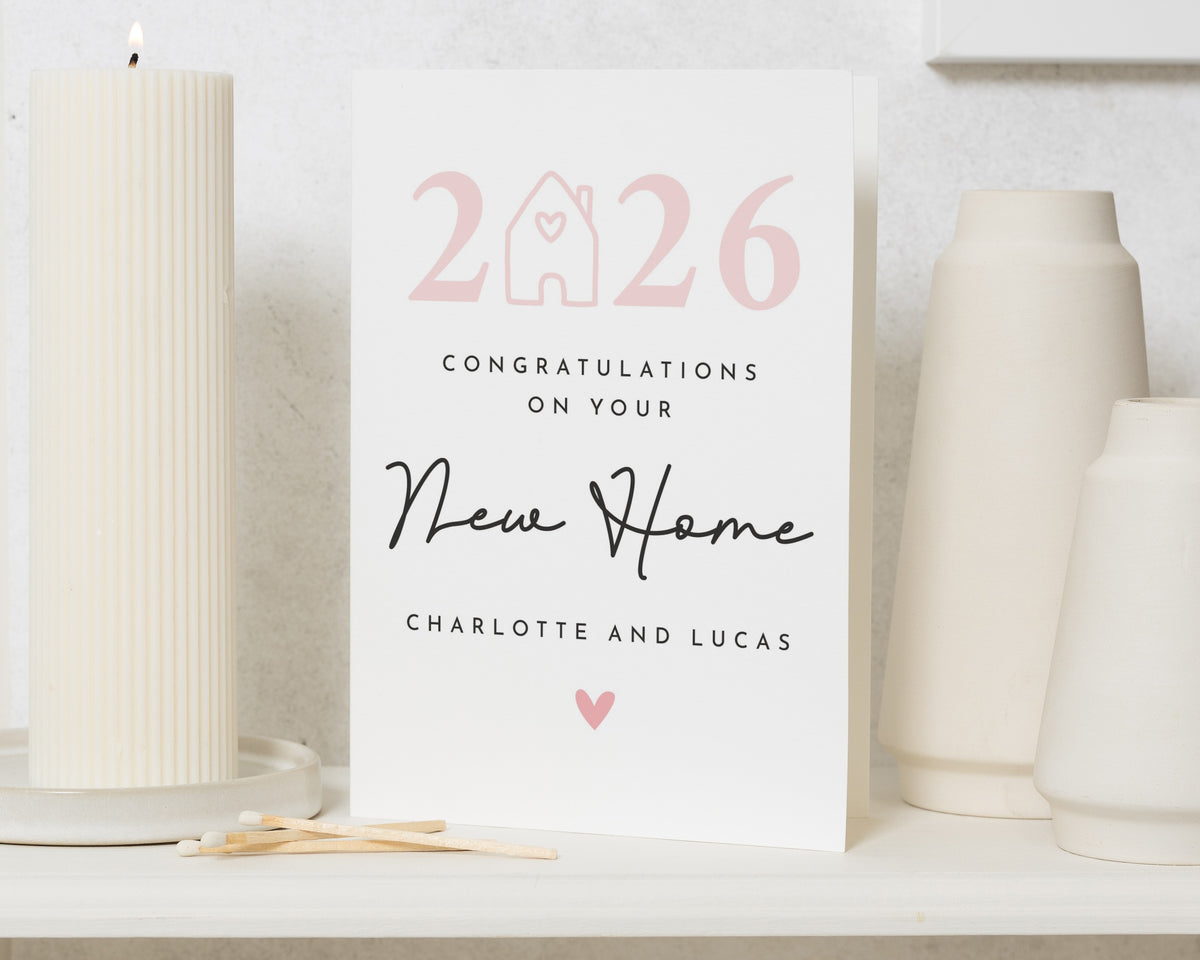 Personalised New Home Card, New House Card, Housewarming Card, Congratulations Card, Custom New Homeowners Card, First Home Card
