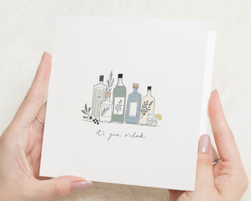 Gin Birthday Card, Funny Birthday Card for Friend, Birthday Card for Her, Birthday Card for Him, Gin Lover Card, Alcohol Birthday Card