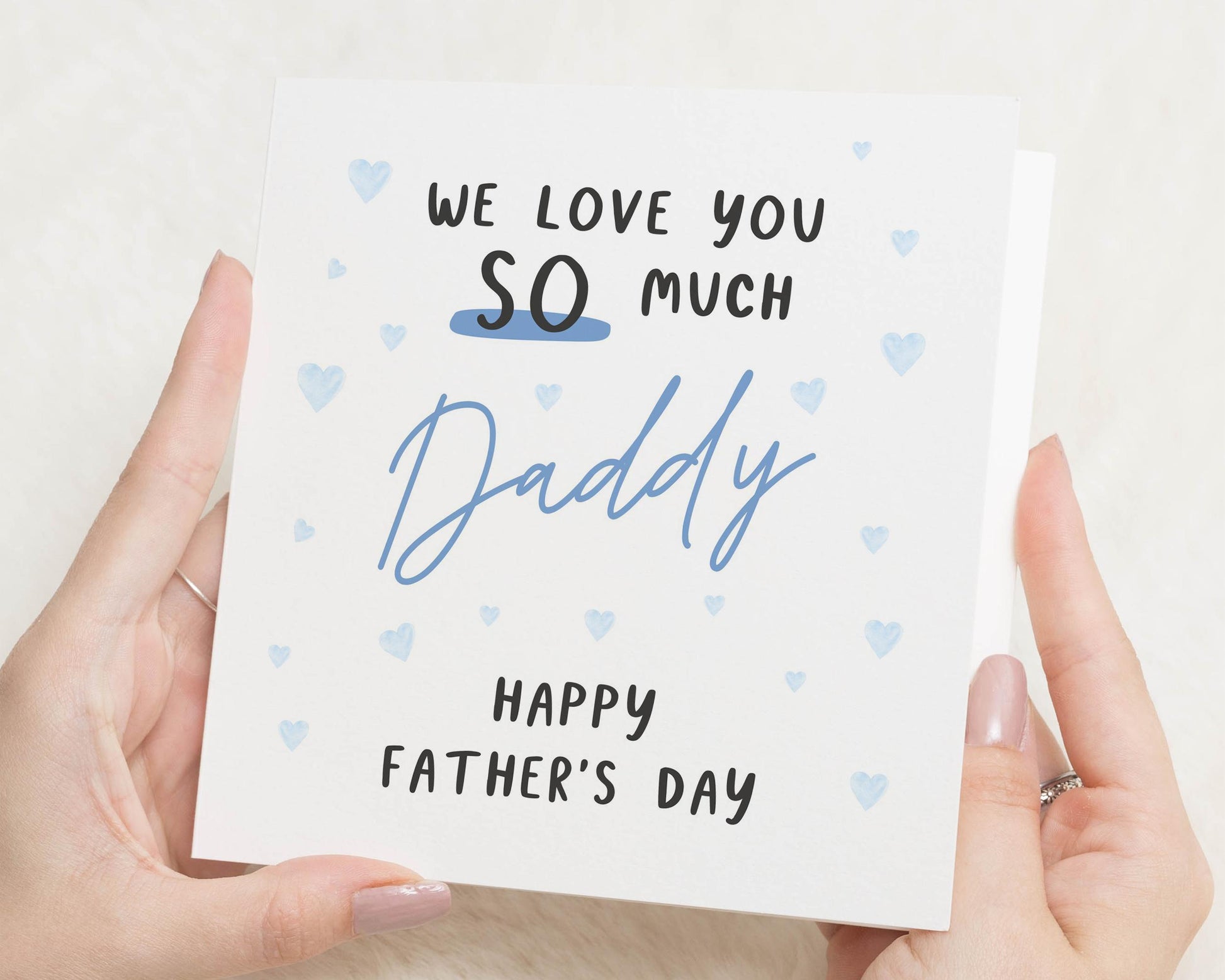 Fathers Day Card for Daddy, Fathers Day Card from Kids, We Love You Daddy Card, Cute Fathers Day Card, Personalised Fathers Day Card