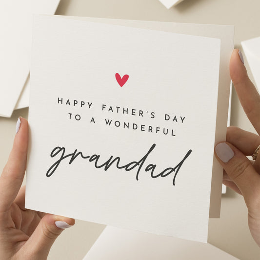 Fathers Day Card For Grandad, Simple Grandad Fathers Day Card, Grandad Fathers Day Gift, Thank You Grandad, Special Grandad Gift, For Him