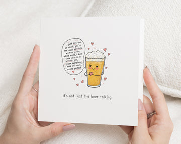 Anniversary Card for Wife, Funny Anniversary Card, Valentines Day Card for Her, Beer Card for Girlfriend, Love Card for Her