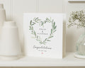 Engagement Card Personalised, Wedding Card, Congratulations Card, Heart Card, Engagement Card for Couple, Custom Names Card