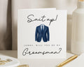 Will You Be My Groomsman Card, Suit Up Groomsman Proposal Card, Personalised Wedding Party Card, Best Man Card, Wedding Card for Him