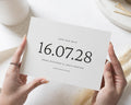Personalised Save the Date Card, Simple Save the Date, Wedding Save the Date Card, Minimal Save the Date, Custom Save the Date Card