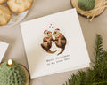 Christmas Card for Partner, Cute Otter Christmas Card, Merry Christmas Card for Him or Her, Romantic Christmas Card, Otter Card