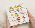 Christmas Card for Teacher, Teacher Christmas Card, Thank You Teacher Card, Personalised Christmas Card, Cute Teacher Card