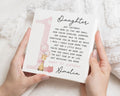 1st Birthday Card for Daughter, Personalised 1st Birthday Card, First Birthday Girl Card, Daughter Birthday Card, Poem Birthday Card