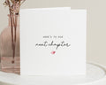 Congratulations Card, New Chapter Card, Engagement Card, Wedding Card, Leaving Card, Simple Card, Next Chapter Card, Card for Friend