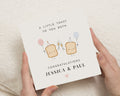 Personalised Wedding Card, Engagement Card for Couple, Congratulations Card, Wedding Congratulations Card, Custom Couple Card, Toast Card