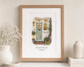 Personalised House Portrait from Your Photo, Custom Home Illustration, Family Name Address Print, New Home Gift, Watercolour Print