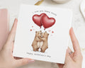 Valentines Day Card, Cute Bear Valentines Card, I Love You Card, Anniversary Card, Card for Him, Card for Her, Romantic Card