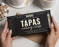 Personalised Gift Voucher, Cooking Class Gift Voucher, Tapas Gift Voucher, Birthday Gift for Him, Experience Gift for Her