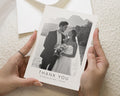 Personalised Wedding Thank You Cards, Photo Wedding Thank You Card, Simple Wedding Thank You, Folded Thank You Card, Wedding Thank You