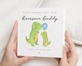 Fathers Day Card from Child, Daddy Fathers Day Card, Dinosaur Fathers Day Card, Cute Fathers Day Card, Personalised Card for Dad