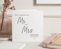 Wedding Card for Couple, Personalised Mr and Mrs Wedding Card, Happy Wedding Day Card, Custom Wedding Card, Wedding Card for Newlyweds
