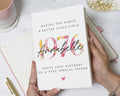 50th Birthday Card, Personalised Birthday Card for Friend, Floral Birthday Card for Her, Custom 50th Birthday Cards for Women
