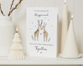 Christmas Card for Boyfriend, First Christmas Card for Boyfriend, Boyfriend Christmas Card, 1st Christmas Together Card, Reindeer Card