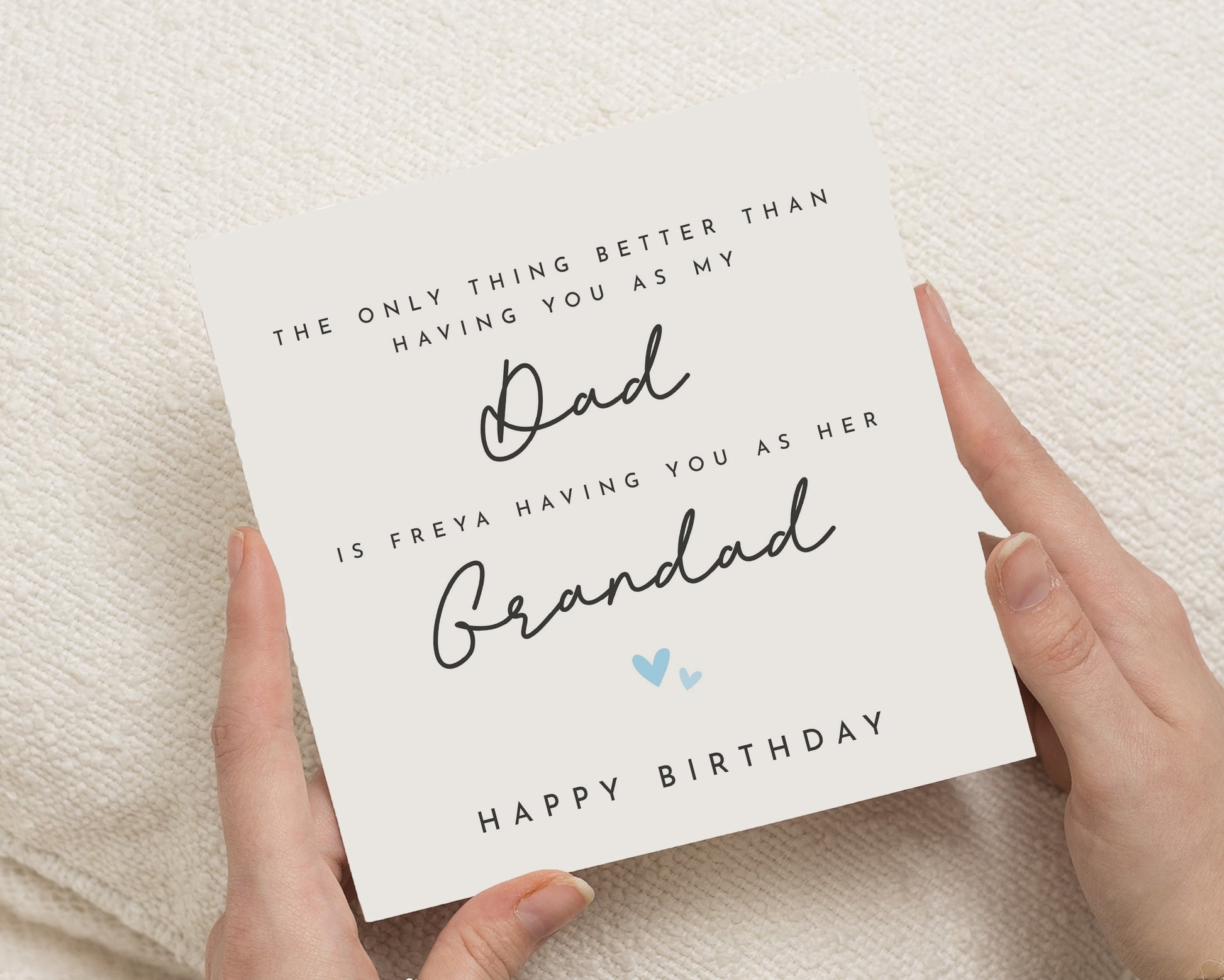 Birthday Card for Dad, Dad Birthday Card, Grandad Birthday Card, Personalised Birthday Card for Dad, Birthday Card from Son or Daughter