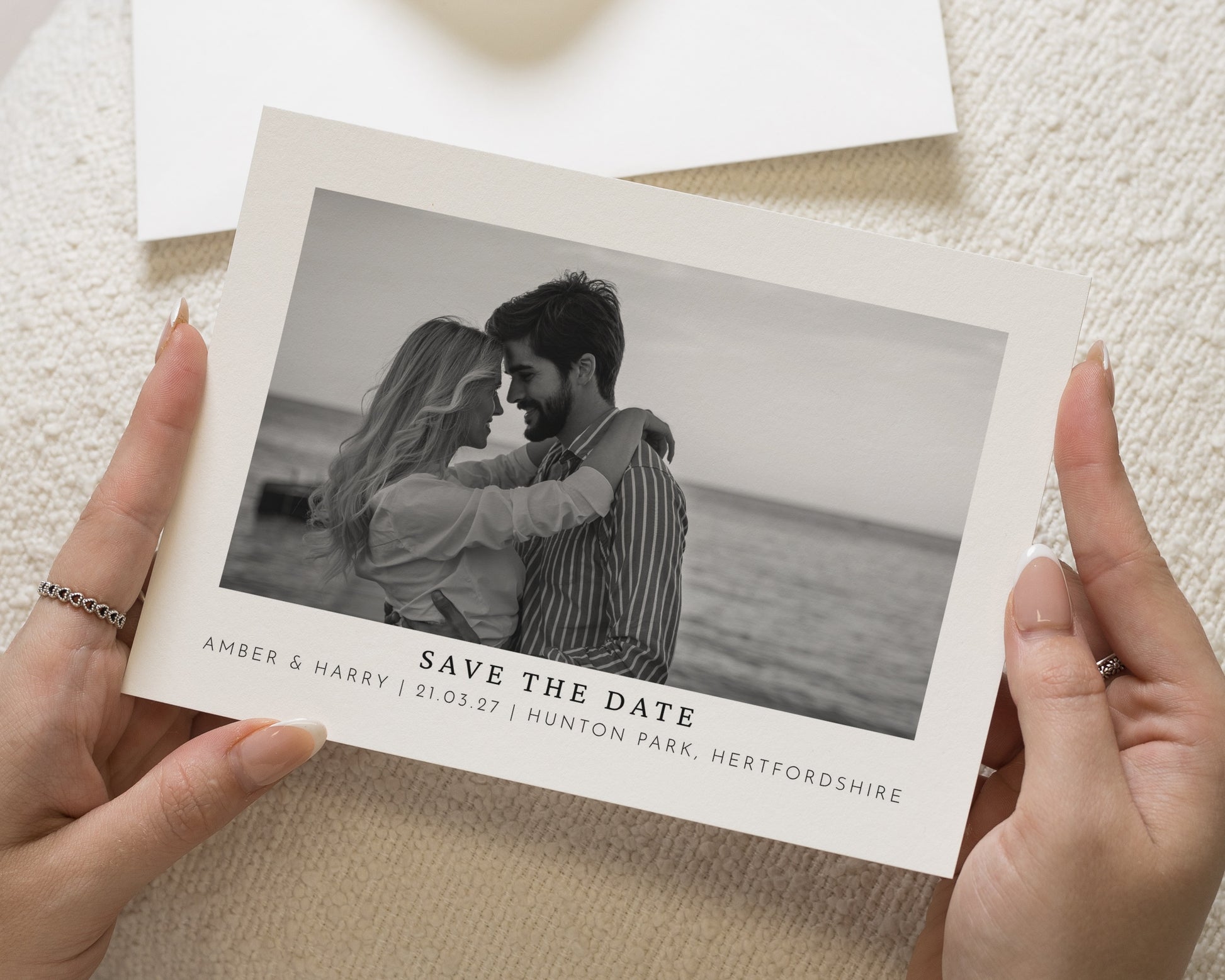 Personalised Save the Date Card, Photo Save the Date Card, Wedding Save the Date, Minimal Save the Date, Custom Save the Date Card