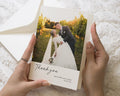 Personalised Wedding Thank You Cards, Photo Wedding Thank You Card, Folded Wedding Thank You Cards, Thank You Card for Wedding
