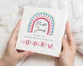 Teacher Thank You Card, Personalised Teacher Card, Thank You Card for Teacher, Nursery Teacher Card, Teaching Assistant Card, Rainbow Card