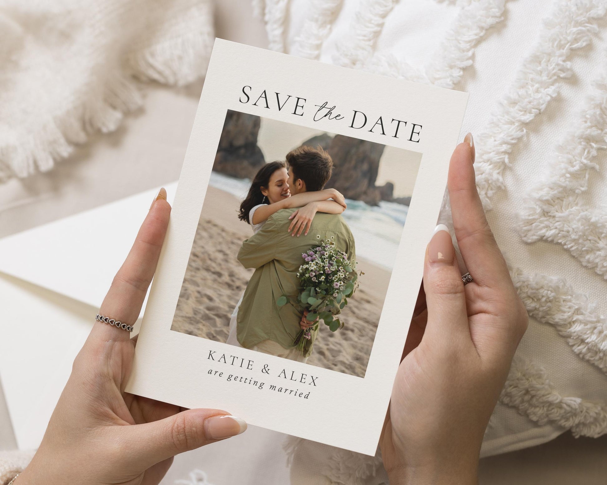 Personalised Save the Date Card, Wedding Save the Date Card, Photo Save the Date Card, Simple Save the Date, Custom Save the Date