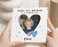 21st Birthday Card for Son, Son 21st Birthday Card, Personalised Photo Birthday Card, 21st Card for Him, Birthday Card for Son