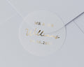 Mr And Mr Wedding Sticker, Personalised Wedding Envelope Seal, Gold Foil Wedding Sticker, Custom Name Date Sticker, Gay Wedding Favour Label