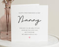 First Birthday Card for Nanny, Birthday Card from Baby, Nanny Birthday Card, Birthday Card for Her, Personalised Birthday Card