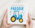 3rd Birthday Card for Grandson, Personalised Tractor Birthday Card, Birthday Card for Boy, Grandson Birthday Card, Kids Birthday Card