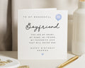 Birthday Card for Boyfriend, Boyfriend Birthday Card, Romantic Birthday Card for Him, Personalised Birthday Card, Cute Poem Card, Love Card