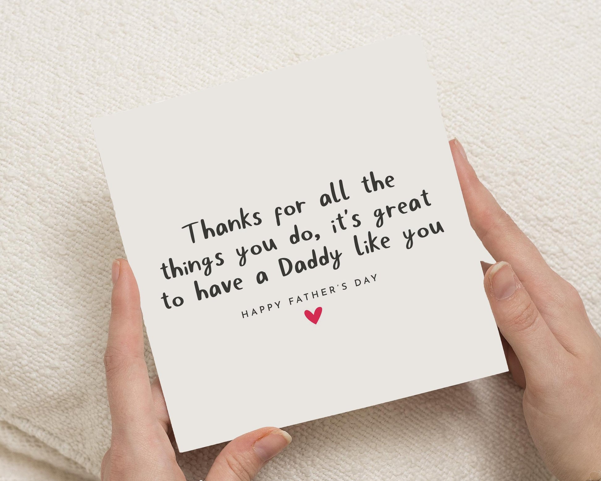 Fathers Day Card for Daddy, Fathers Day Card from Kids, Daddy Fathers Day Card, Fathers Day Card for Him, Cute Fathers Day Card