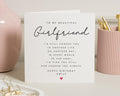 Birthday Card for Girlfriend, Girlfriend Birthday Card, Personalised Birthday Card for Her, Romantic Birthday Card, Cute Birthday Card