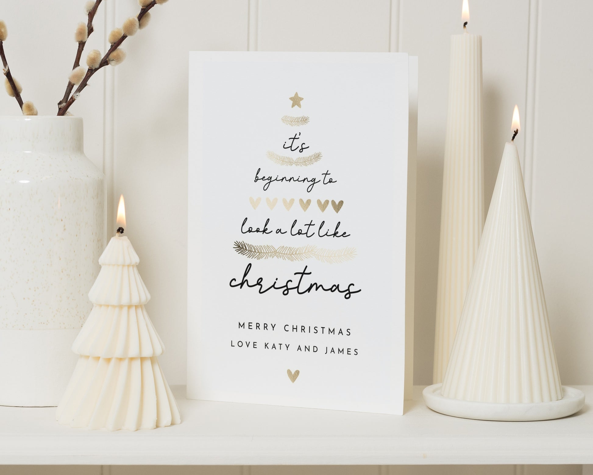 Personalised Christmas Card, Modern Christmas Card, Custom Christmas Card, Minimalist Christmas Card, Merry Christmas Card