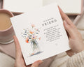 Friend Birthday Card, Special Friend Card, Birthday Card for Friend, Thinking of You Card, Floral Friend Card, Cute Birthday Card