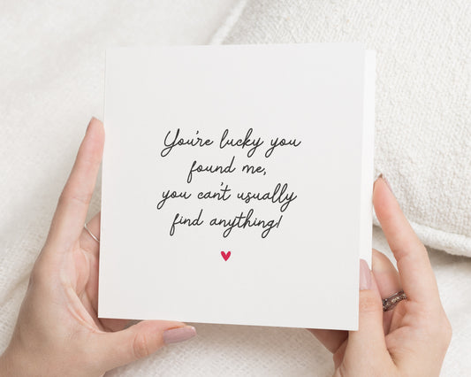 Funny Birthday Card for Him, Birthday Card for Boyfriend, Husband, Romantic Card, Cute Anniversary Card, Simple Love Card